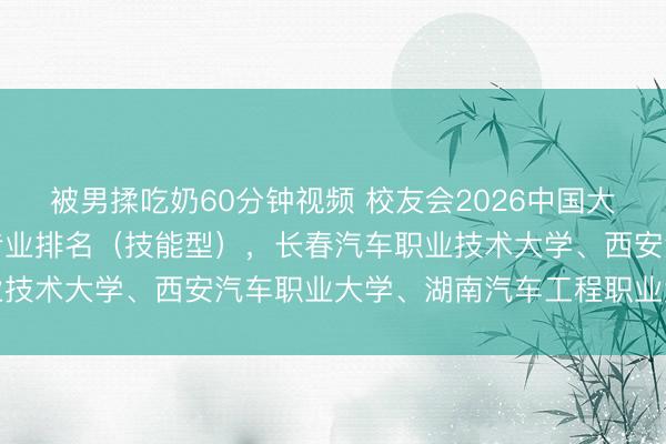 被男揉吃奶60分钟视频 校友会2026中国大学新能源汽车工程技术专业排名（技能型），长春汽车职业技术大学、西安汽车职业大学、湖南汽车工程职业大学第一