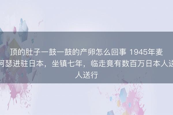 顶的肚子一鼓一鼓的产卵怎么回事 1945年麦克阿瑟进驻日本，坐镇七年，临走竟有数百万日本人送行