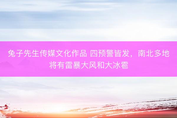 兔子先生传媒文化作品 四预警皆发，南北多地将有雷暴大风和大冰雹