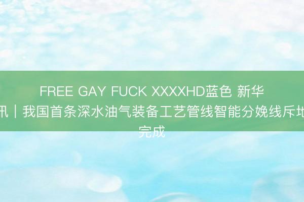 FREE GAY FUCK XXXXHD蓝色 新华社音讯｜我国首条深水油气装备工艺管线智能分娩线斥地完成